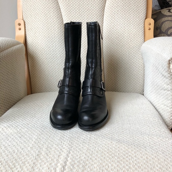 Dior Mid-Calf Leather Boots EU size 36 - Picture 2 of 8